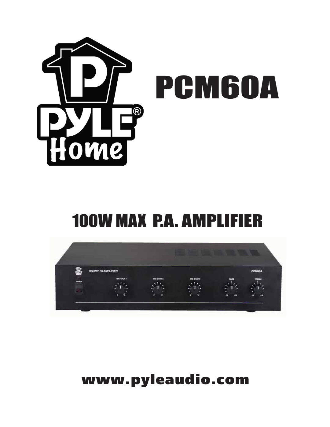 PYLE Audio PCM60A manual 