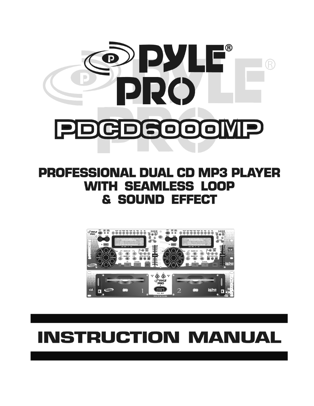 PYLE Audio PDCD6000MP manual 