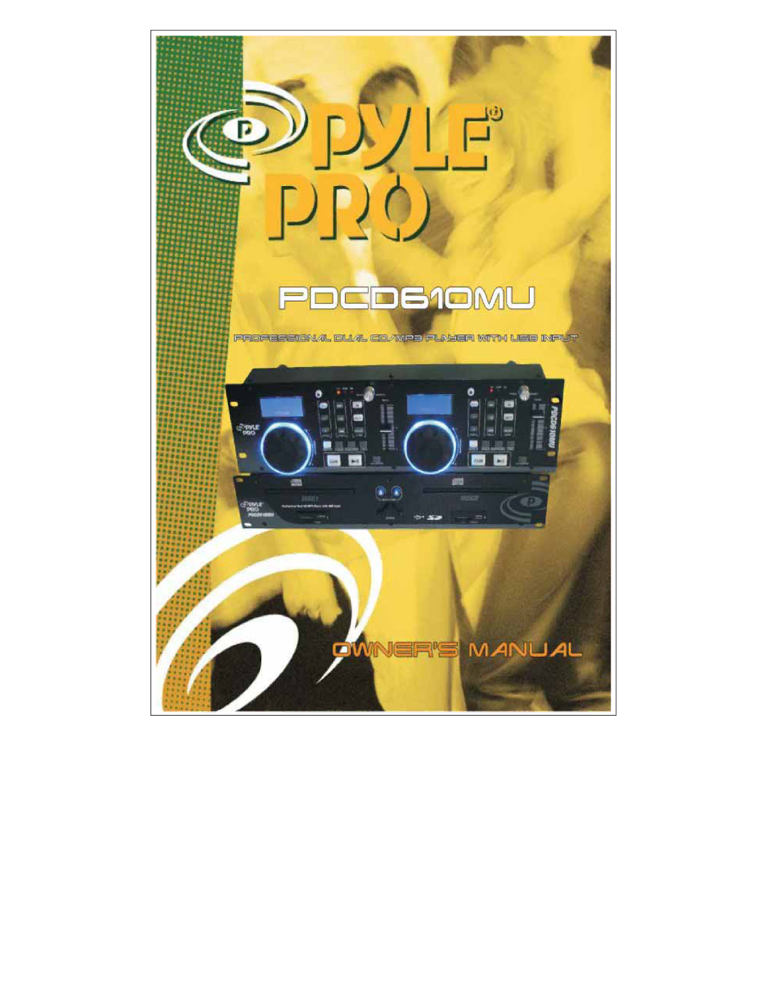 PYLE Audio PDCD610MU manual 