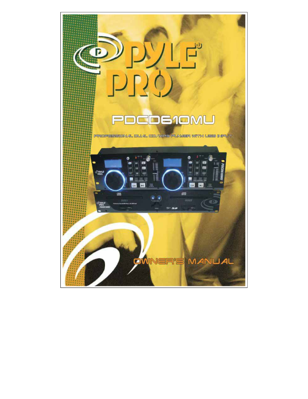 PYLE Audio PDCD610MU manual 