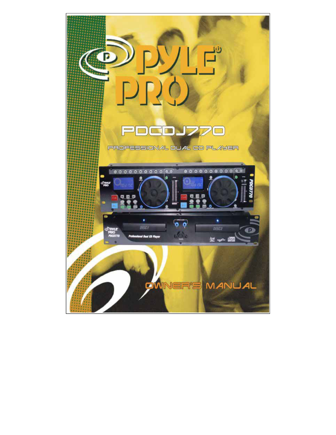 PYLE Audio PDCD770 manual 