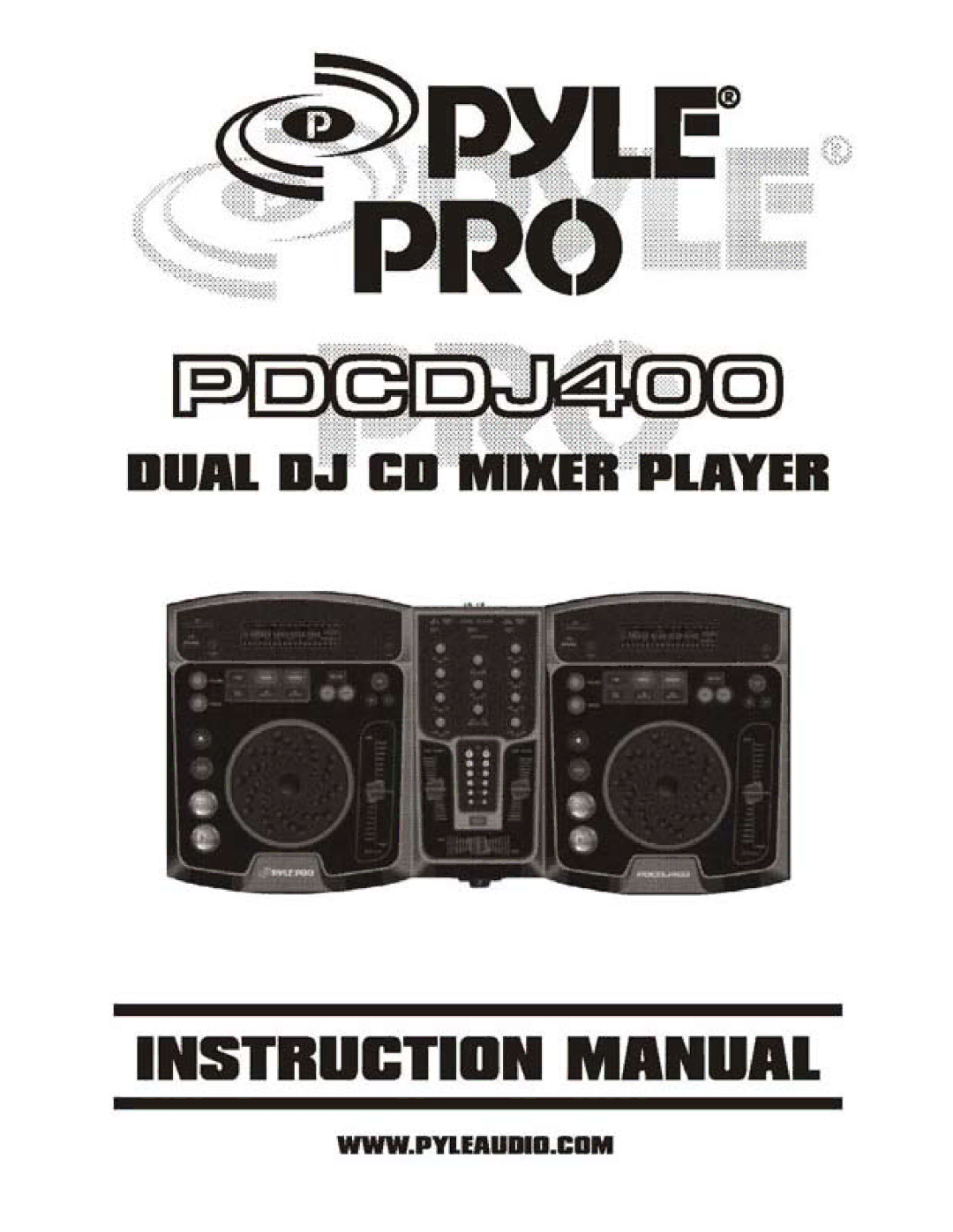 PYLE Audio PDCDJ400 manual 