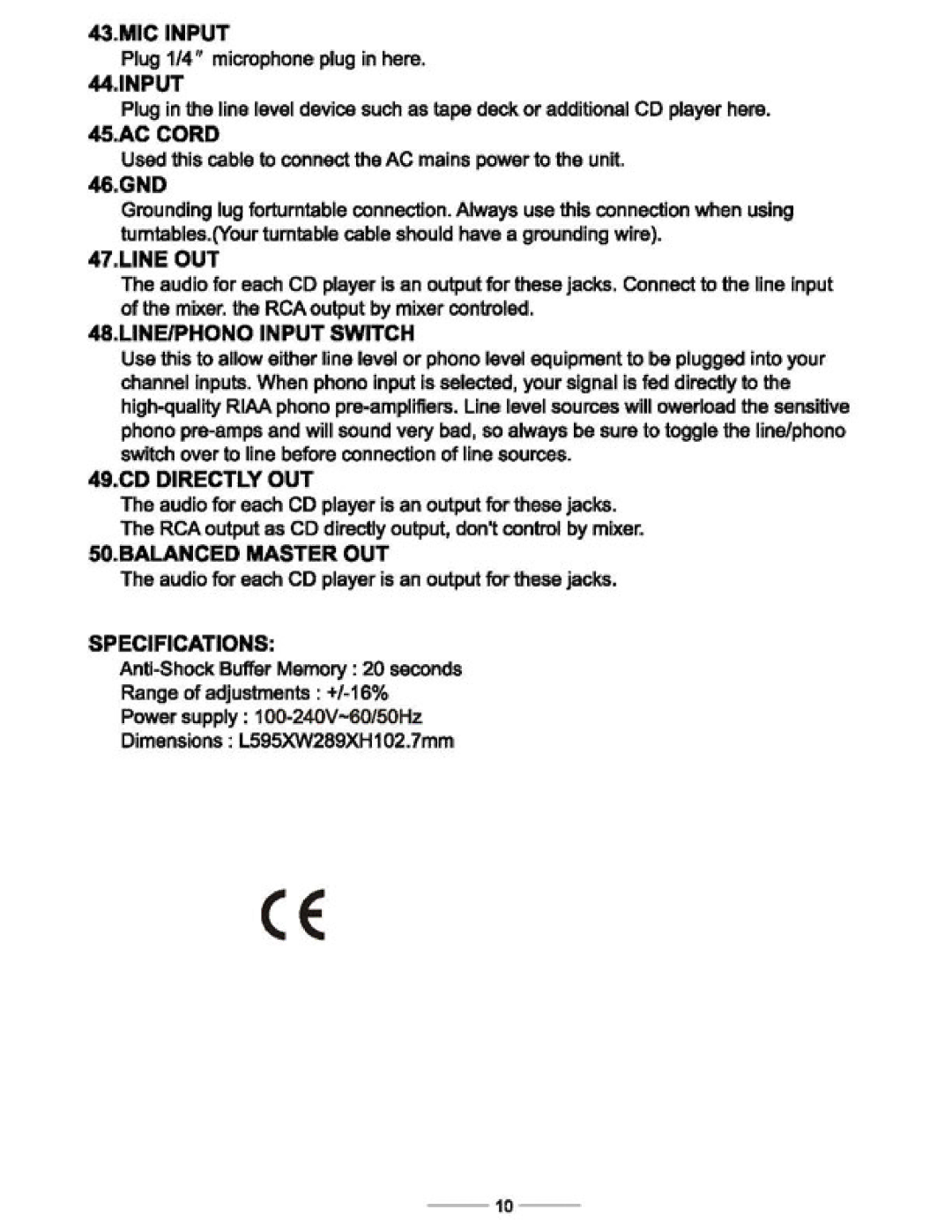 PYLE Audio PDCDJ400 manual 