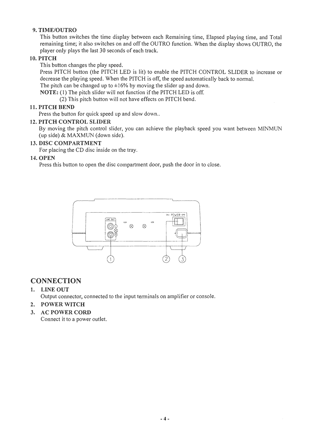 PYLE Audio PDCOTP100 manual 