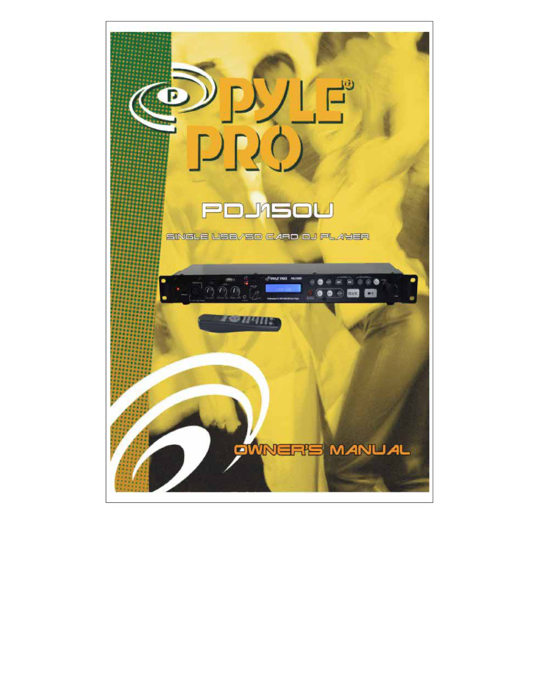 PYLE Audio PDJ150U manual 