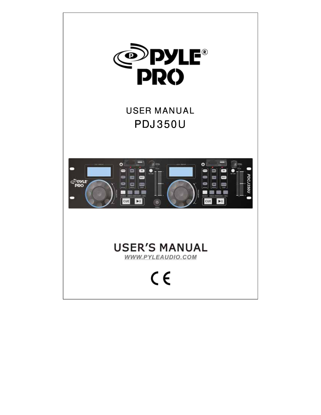 PYLE Audio PDJ350U user manual 