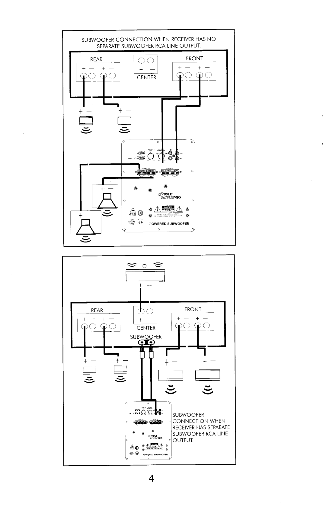 PYLE Audio PDSUB8 manual 