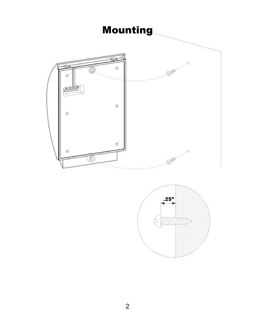 PYLE Audio PDWT5, PDWT6 owner manual Mounting 