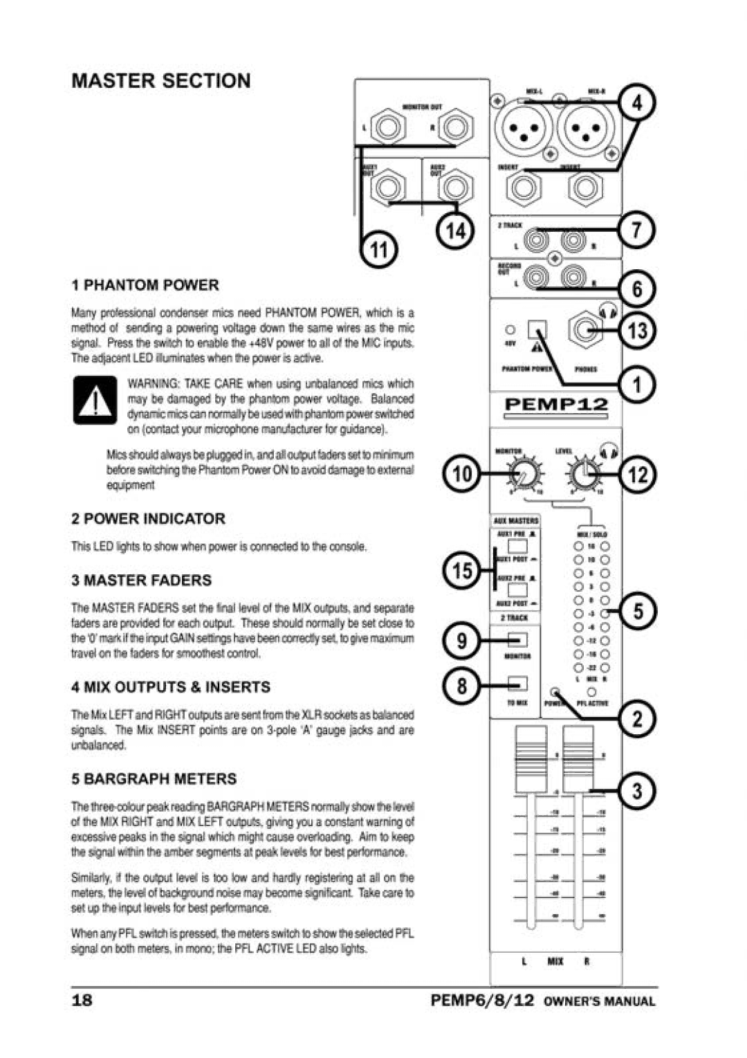 PYLE Audio PEMP-12 manual 