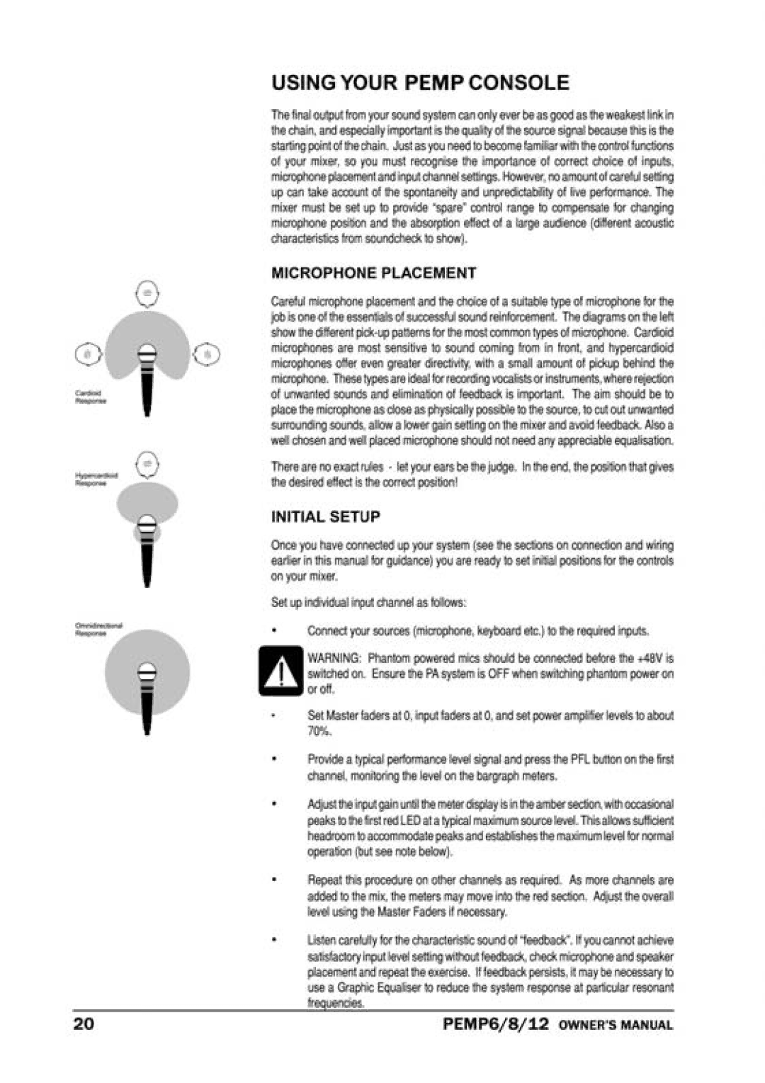 PYLE Audio PEMP-12 manual 