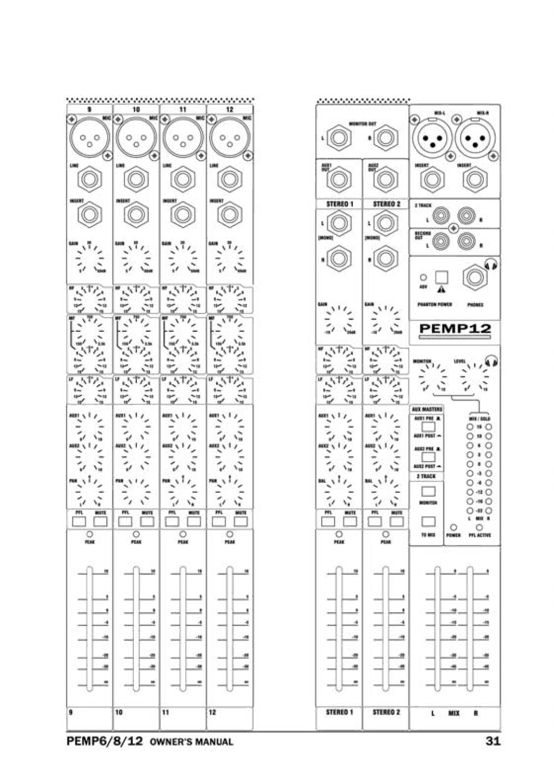 PYLE Audio PEMP-12 manual 