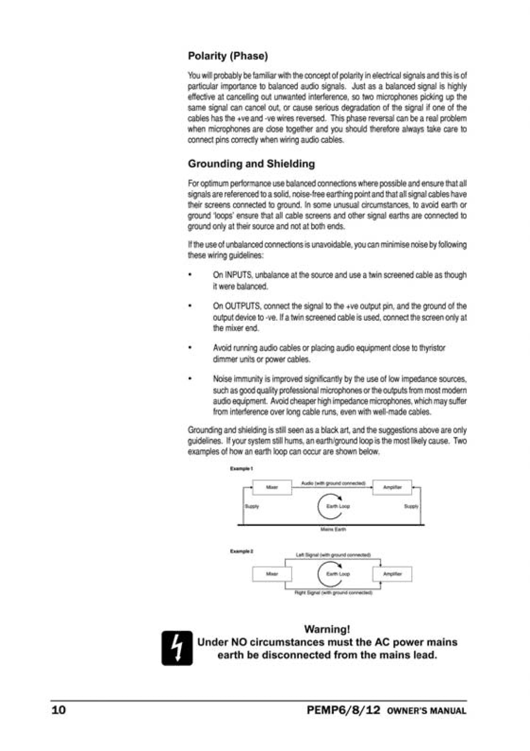 PYLE Audio PEMP-12 manual 