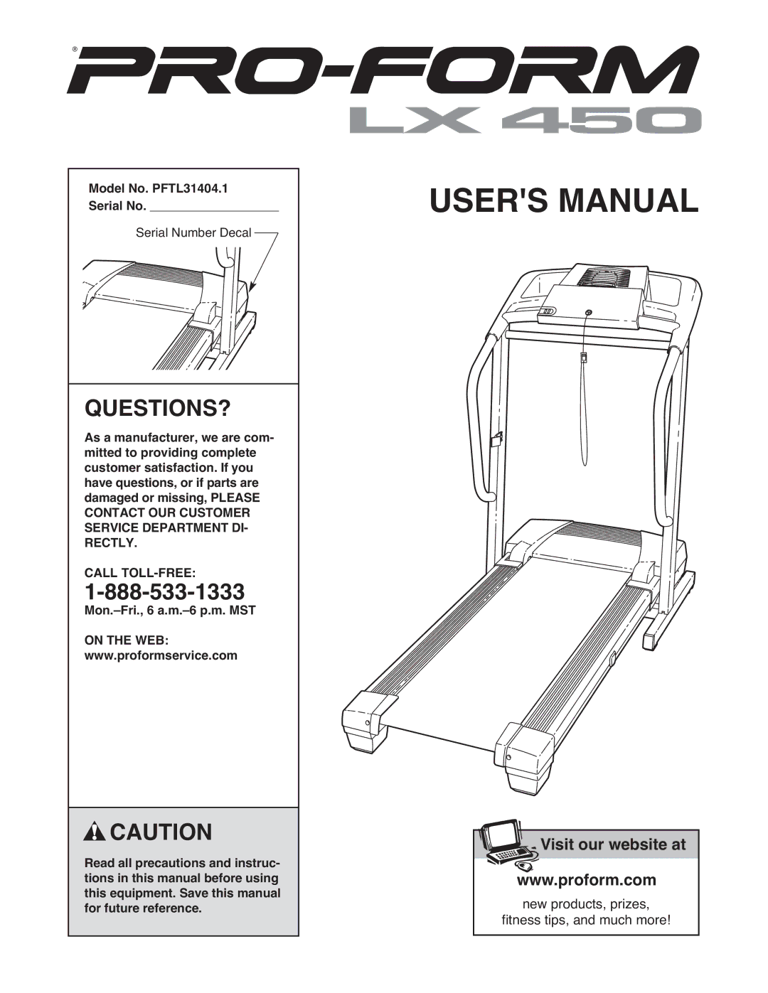 PYLE Audio user manual Questions?, Model No. PFTL31404.1 Serial No 