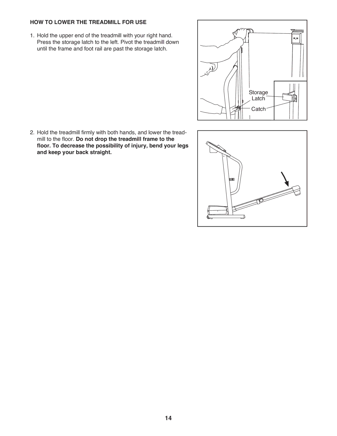 PYLE Audio PFTL31404.1 user manual HOW to Lower the Treadmill for USE 