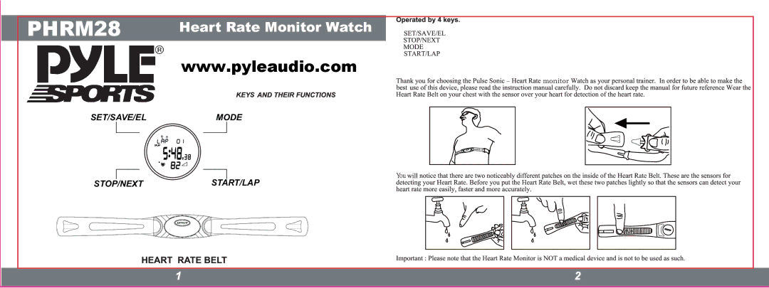 PYLE Audio PHRM28 manual 