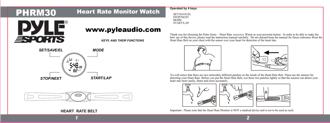 PYLE Audio PHRM30 manual 