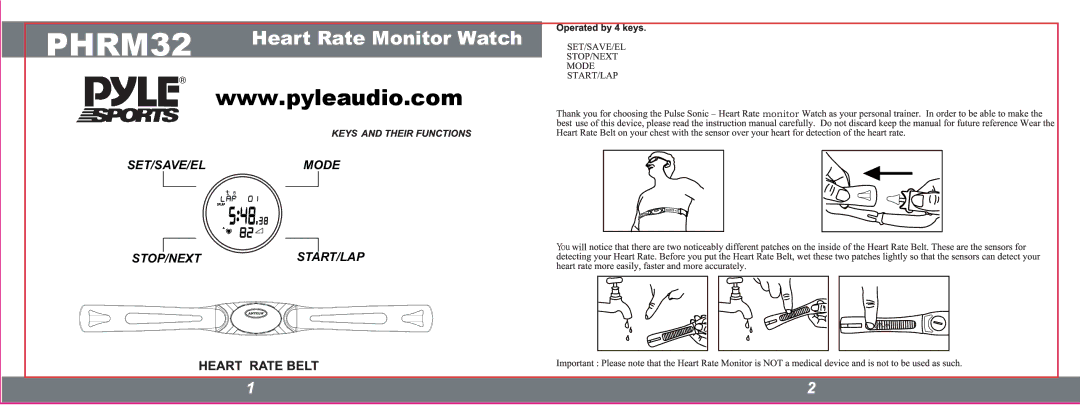 PYLE Audio PHRM32 manual 