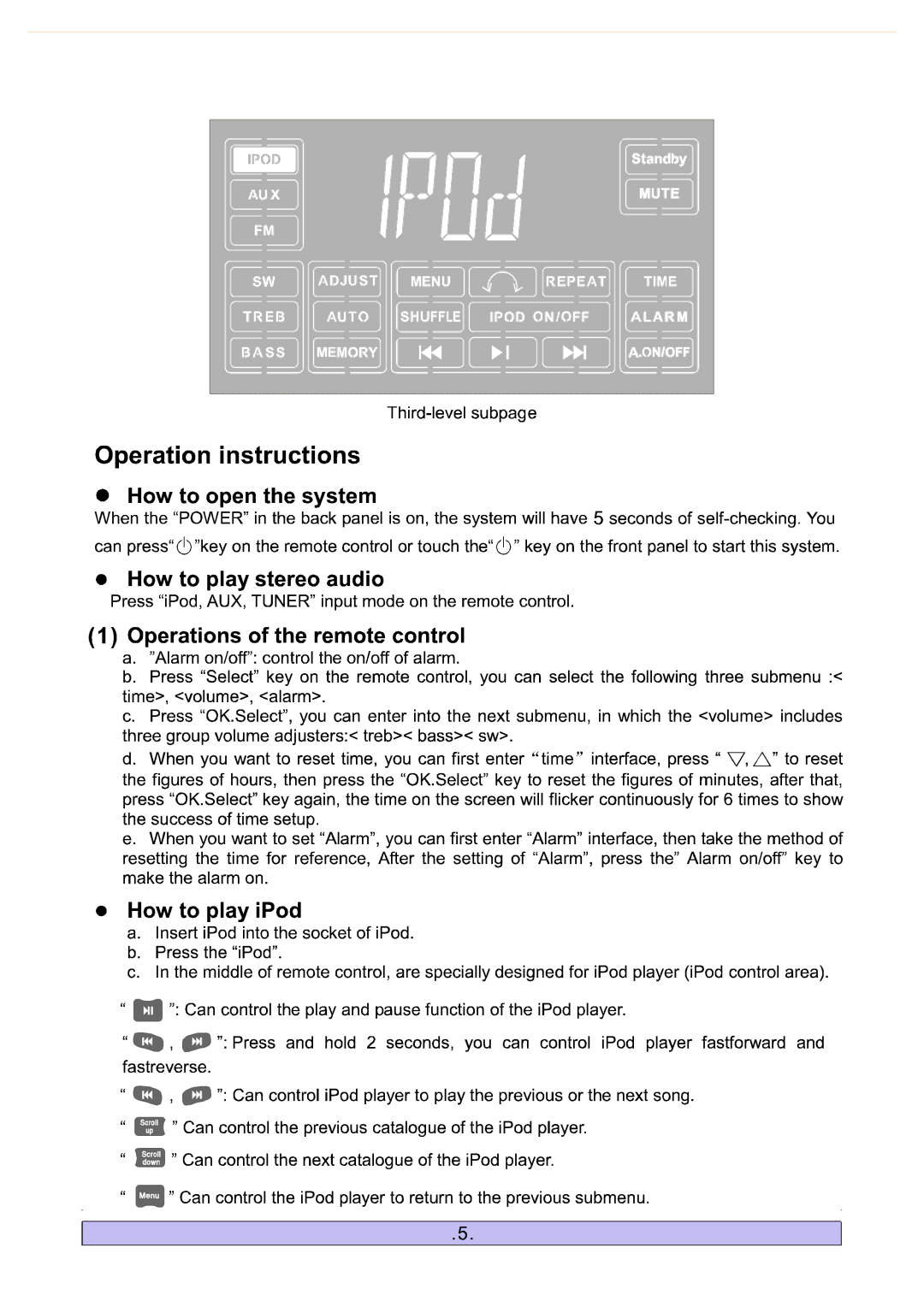 PYLE Audio PHST90IBGL, PHST90IBK, PHST90ICW manual 