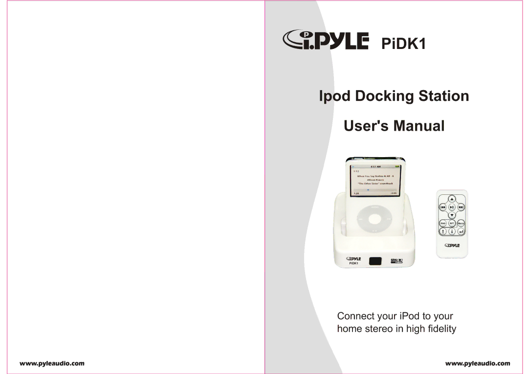 PYLE Audio PiDK1 user manual 