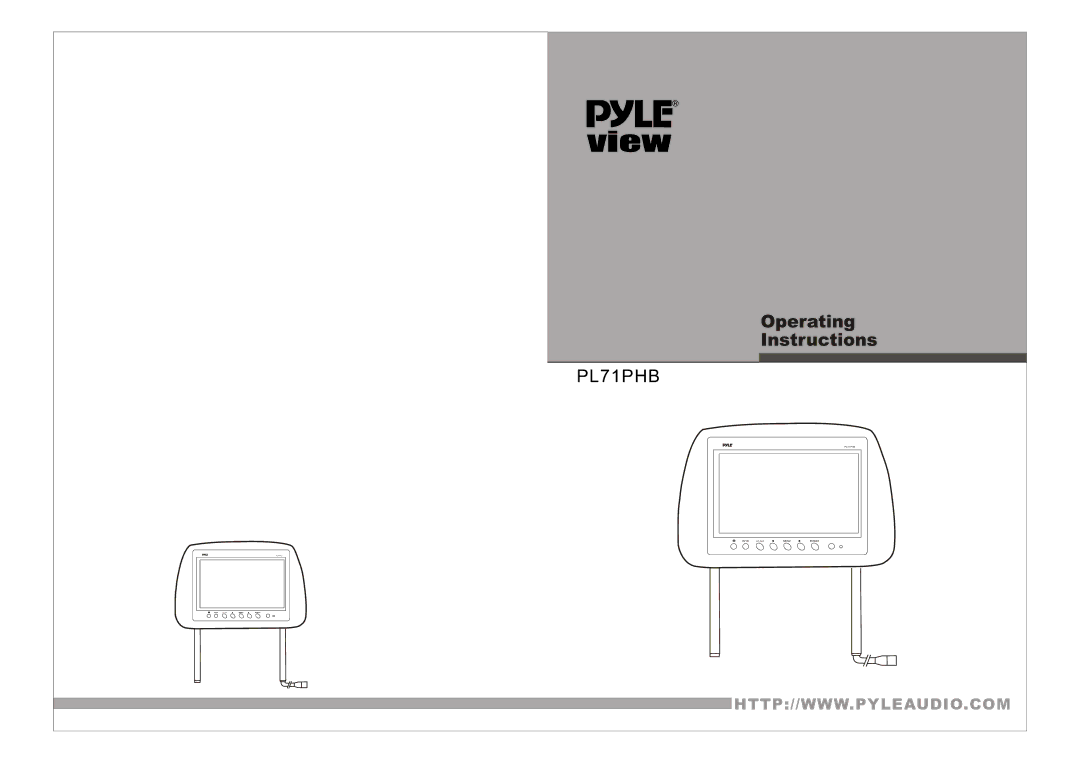 PYLE Audio PL71PHB manual 