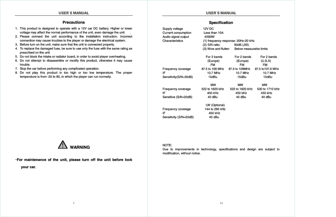 PYLE Audio PL90MU manual 