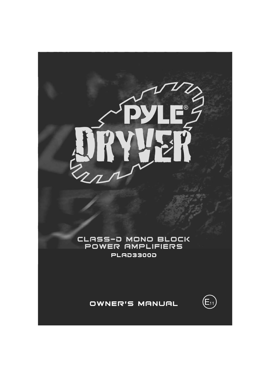 PYLE Audio PLAD3300D manual 