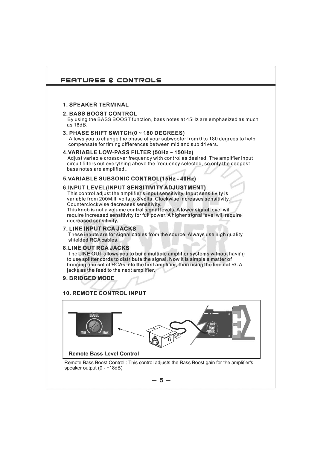 PYLE Audio PLAD3300D manual 