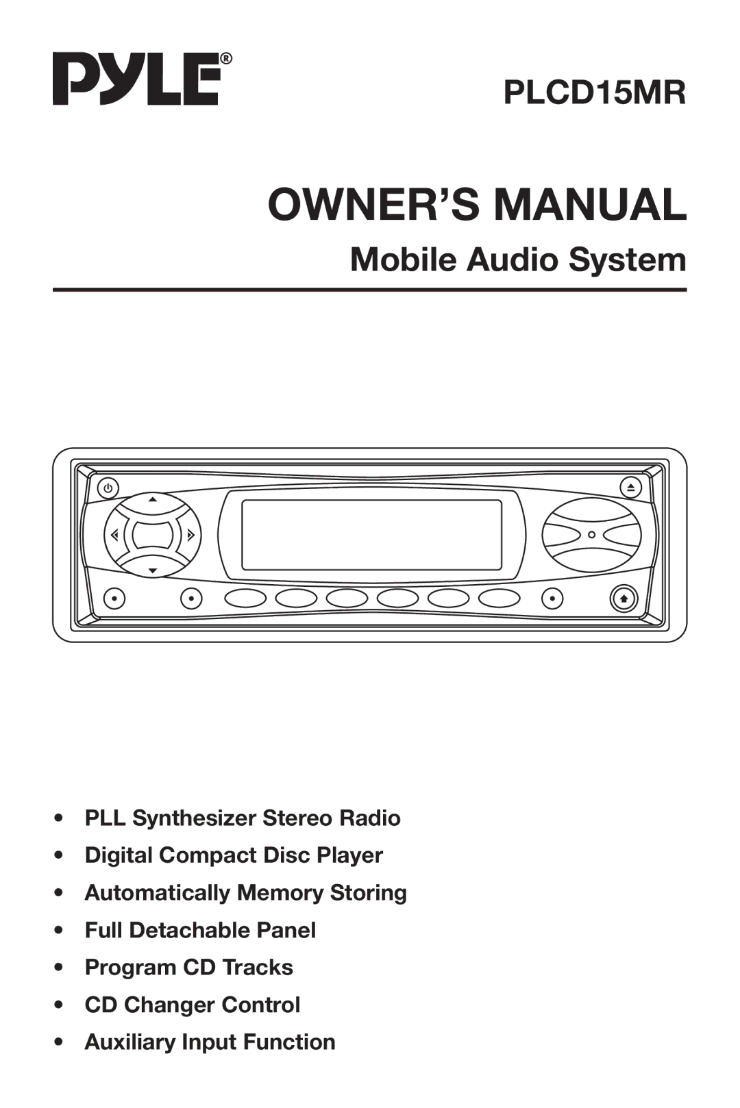 PYLE Audio PLCD15MR owner manual 