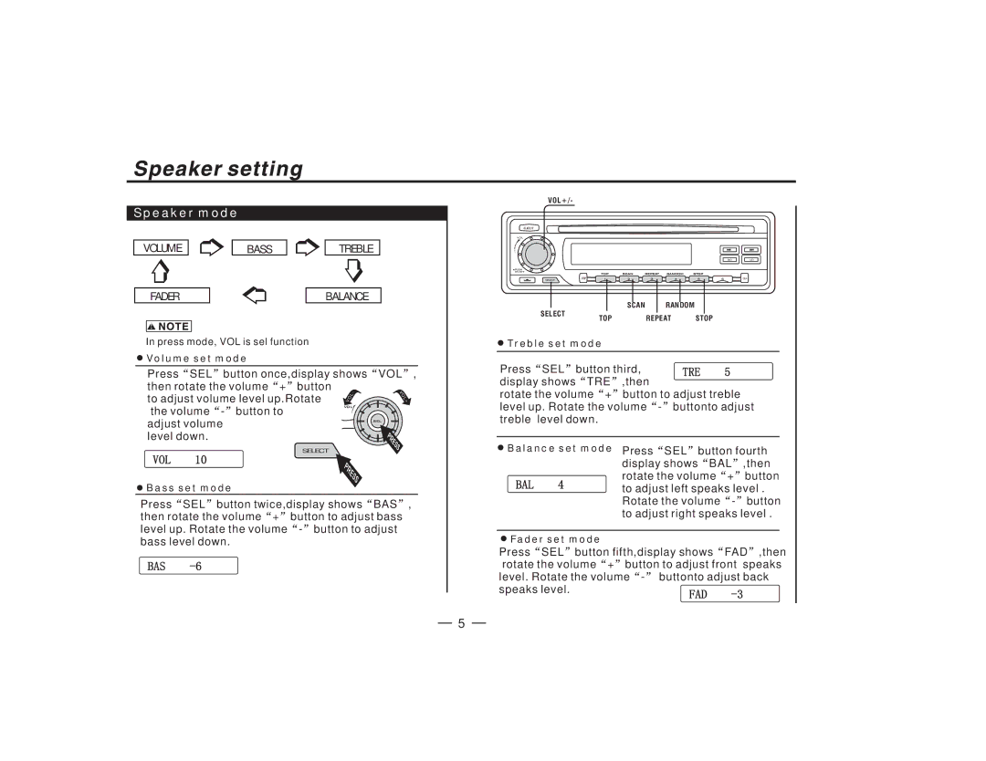 PYLE Audio PLCD27 manual Speaker mode 