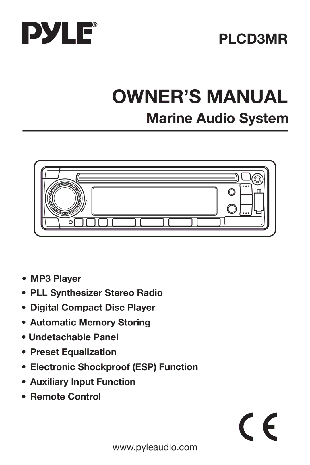 PYLE Audio PLCD3MR owner manual 