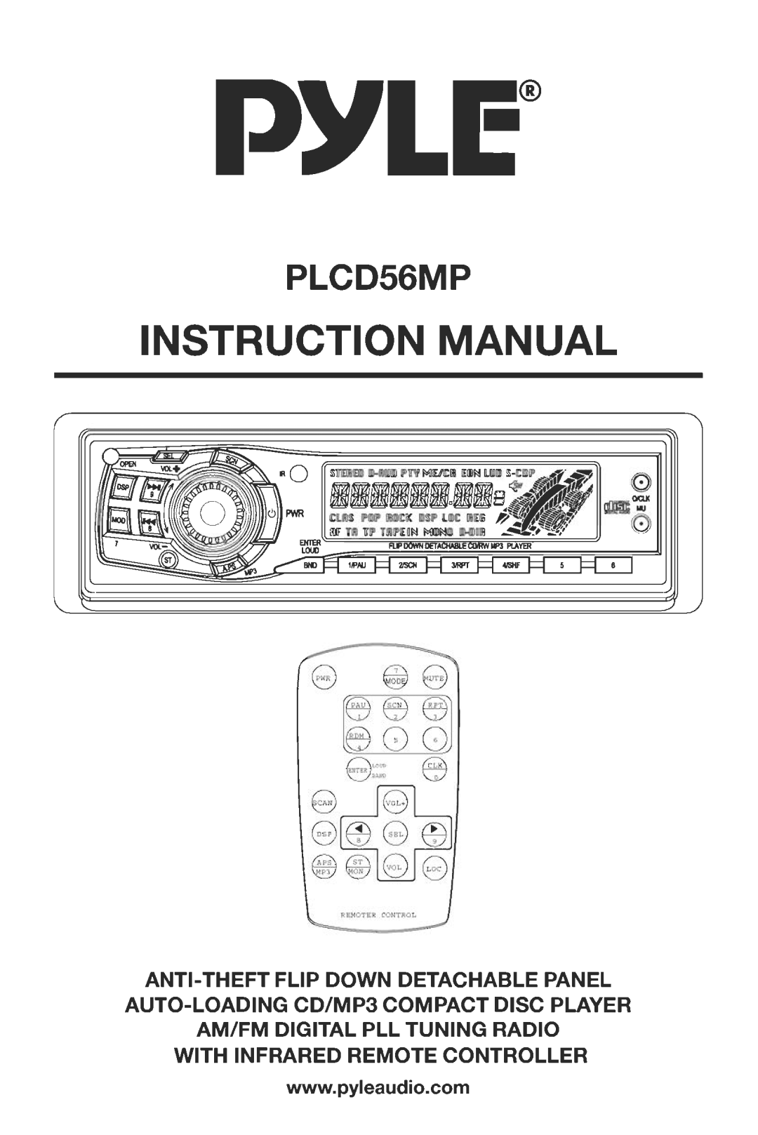 PYLE Audio PLCD56MP manual 