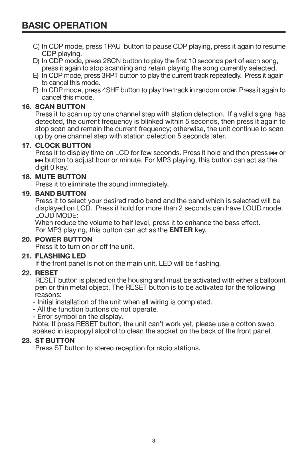 PYLE Audio PLCD56MP manual 