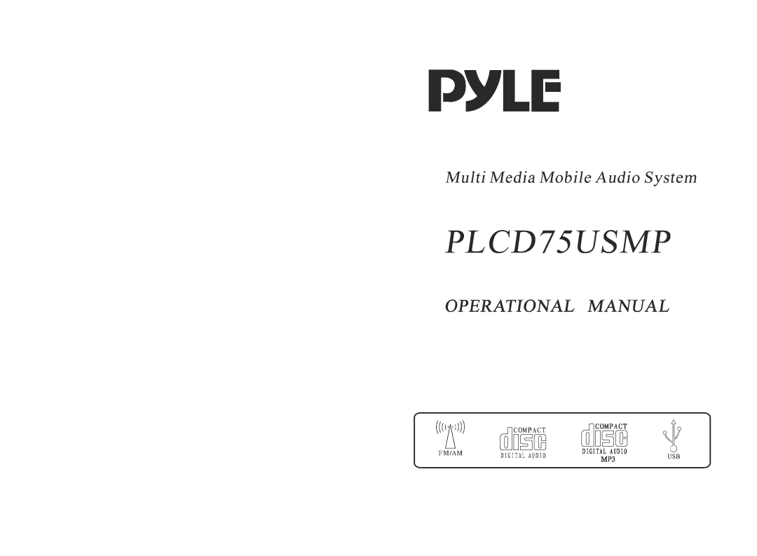 PYLE Audio PLCD75USMP manual 