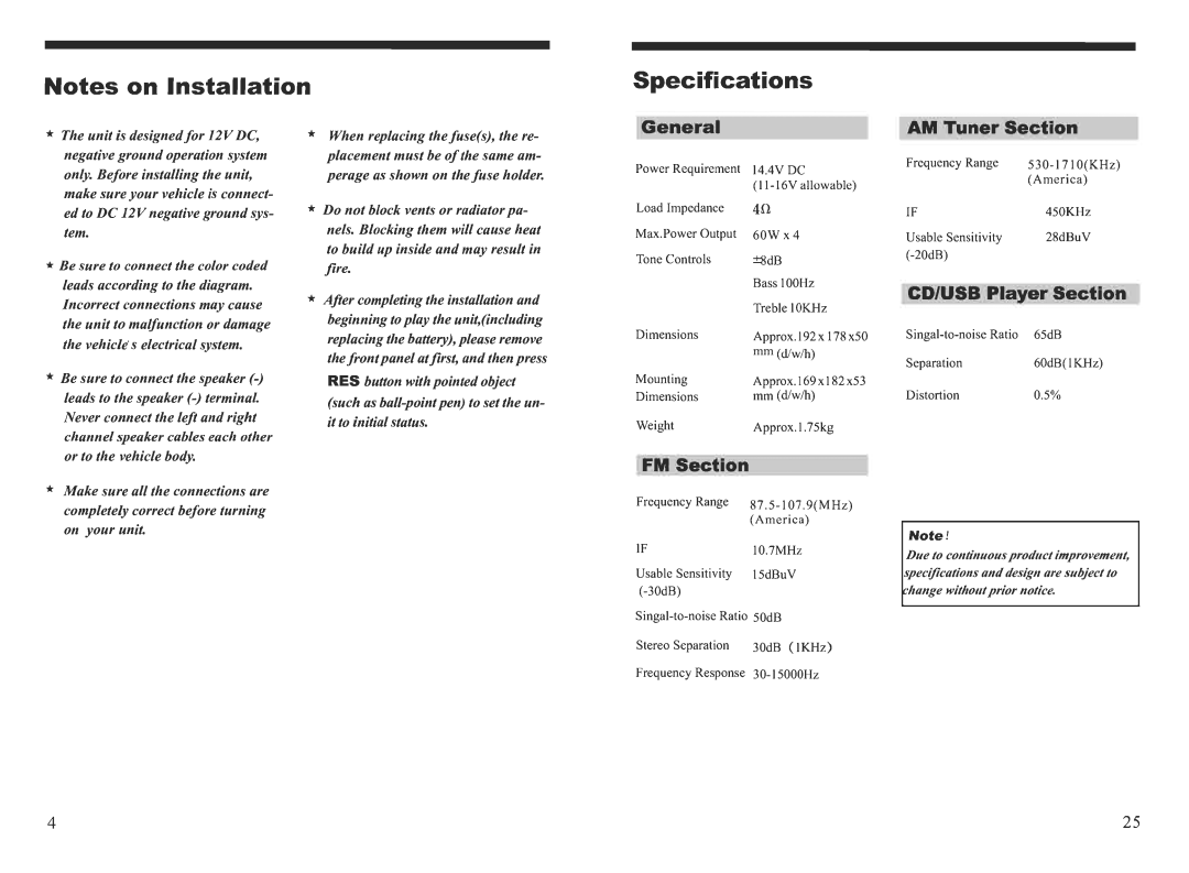 PYLE Audio PLCD75USMP manual 