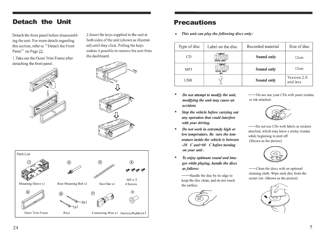 PYLE Audio PLCD75USMP manual 