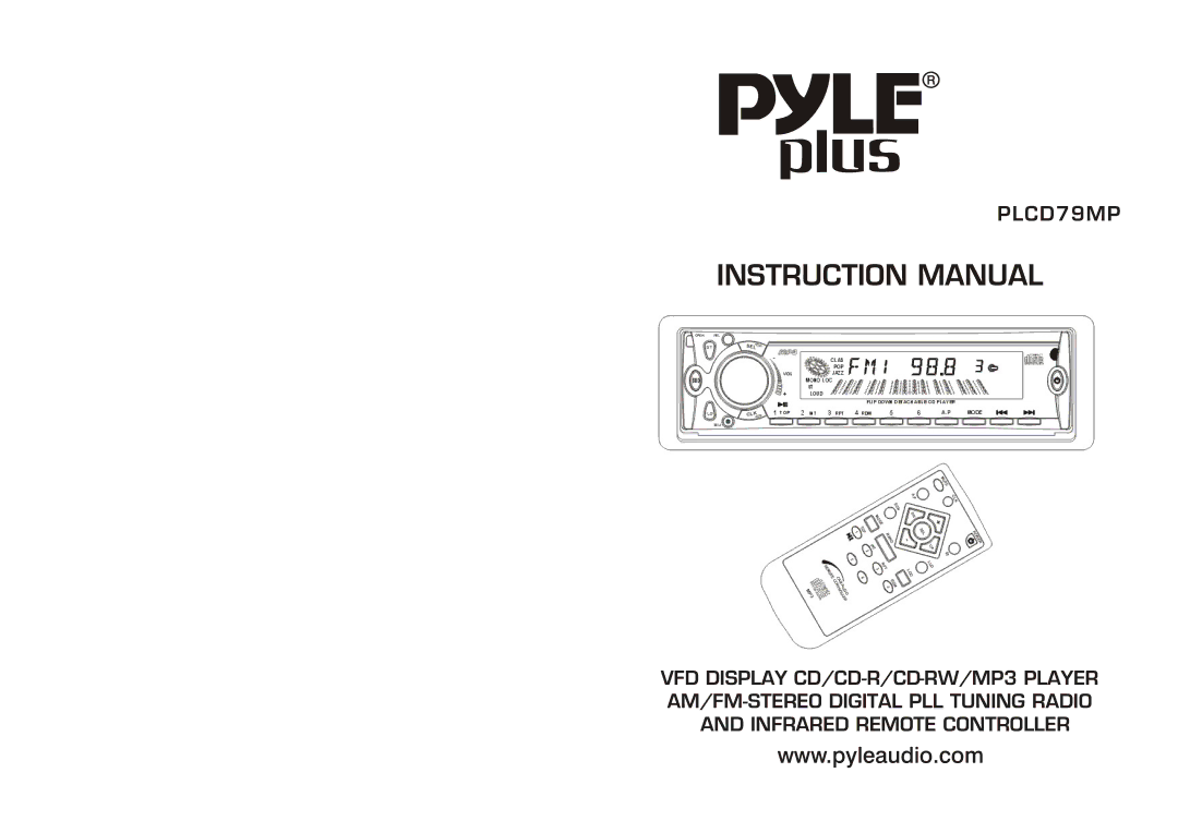 PYLE Audio PLCD79MP instruction manual 