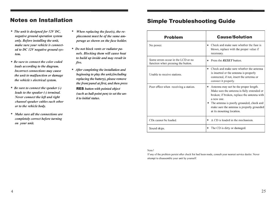 PYLE Audio PLCD88USMP manual 