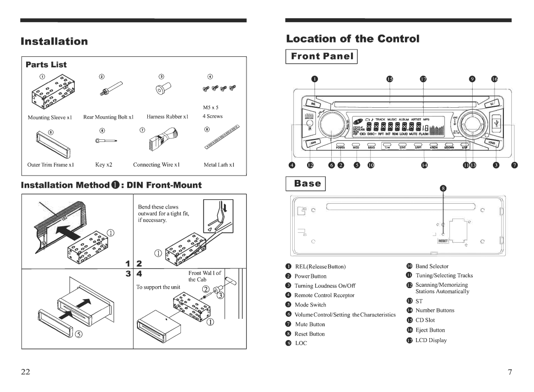 PYLE Audio PLCD88USMP manual 