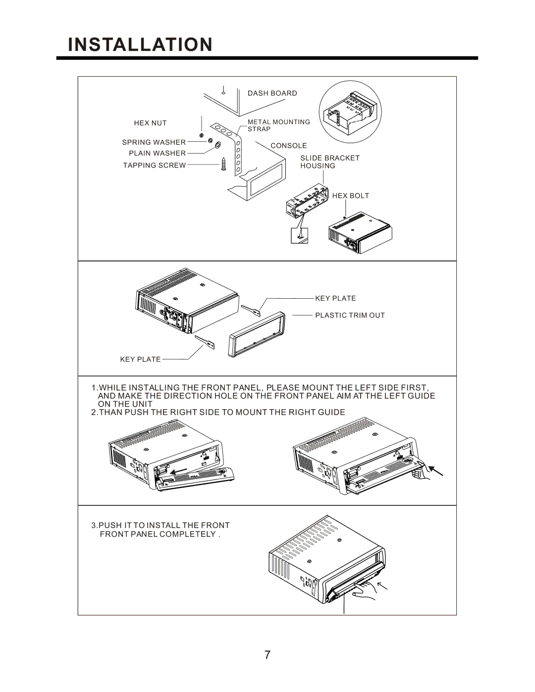 PYLE Audio PLCD94M instruction manual Installation 