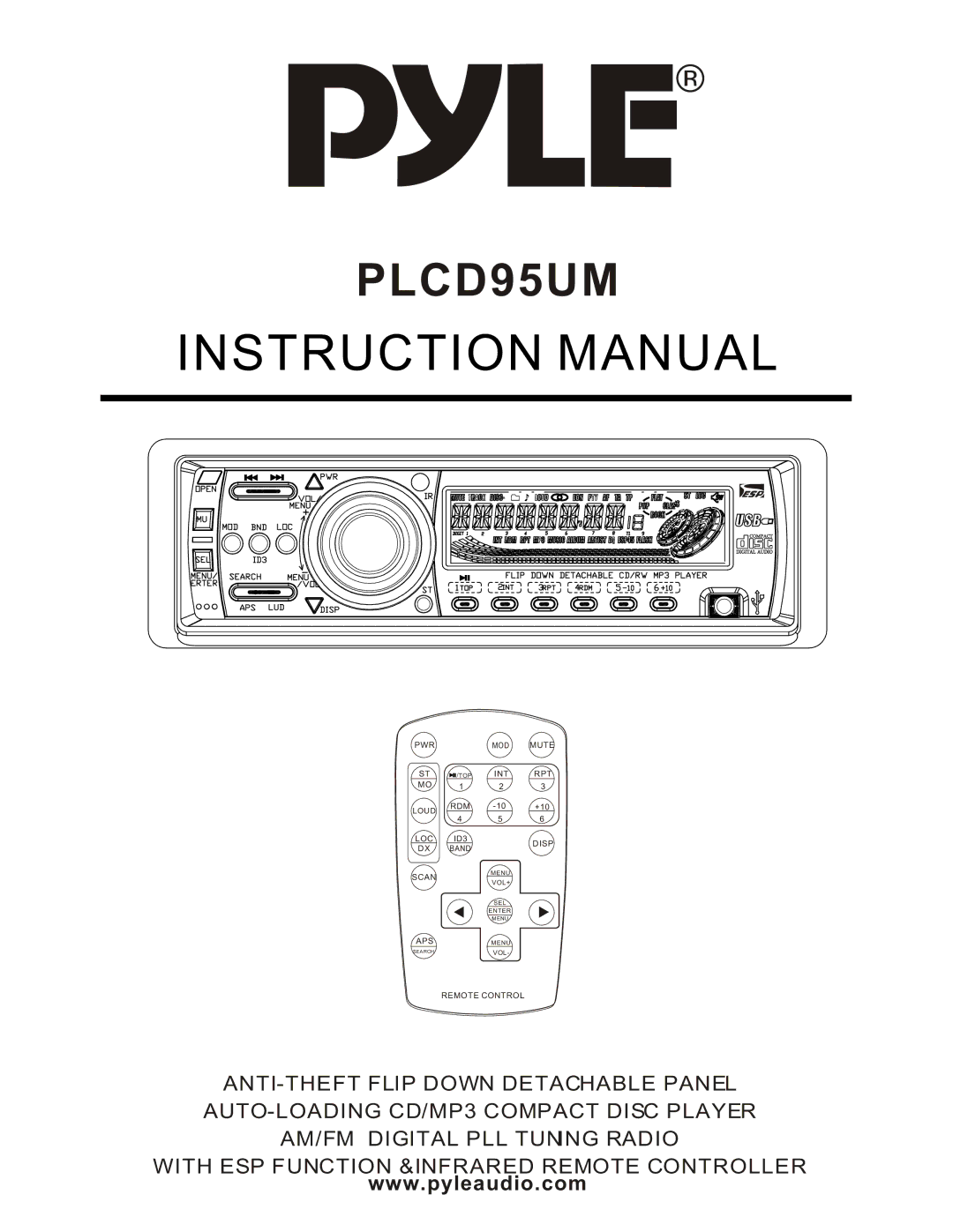 PYLE Audio PLCD95UM instruction manual 