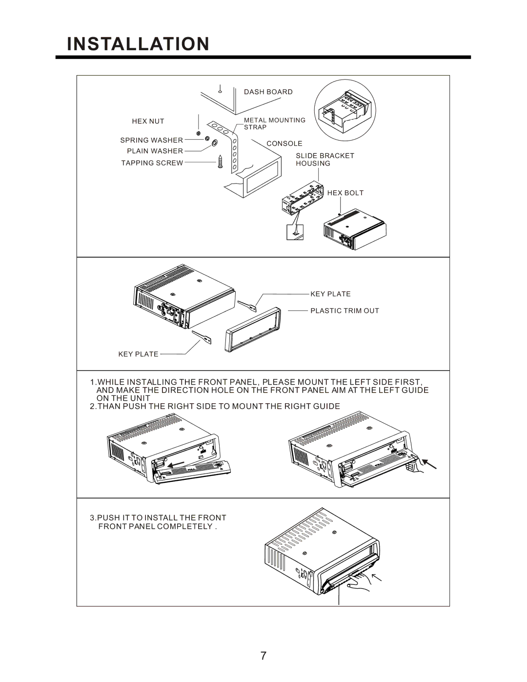 PYLE Audio PLCD95UM instruction manual Installation 