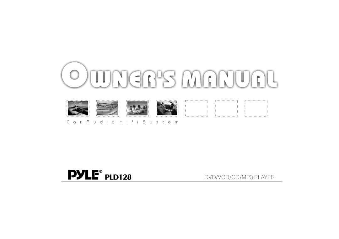 PYLE Audio PLD128 manual 