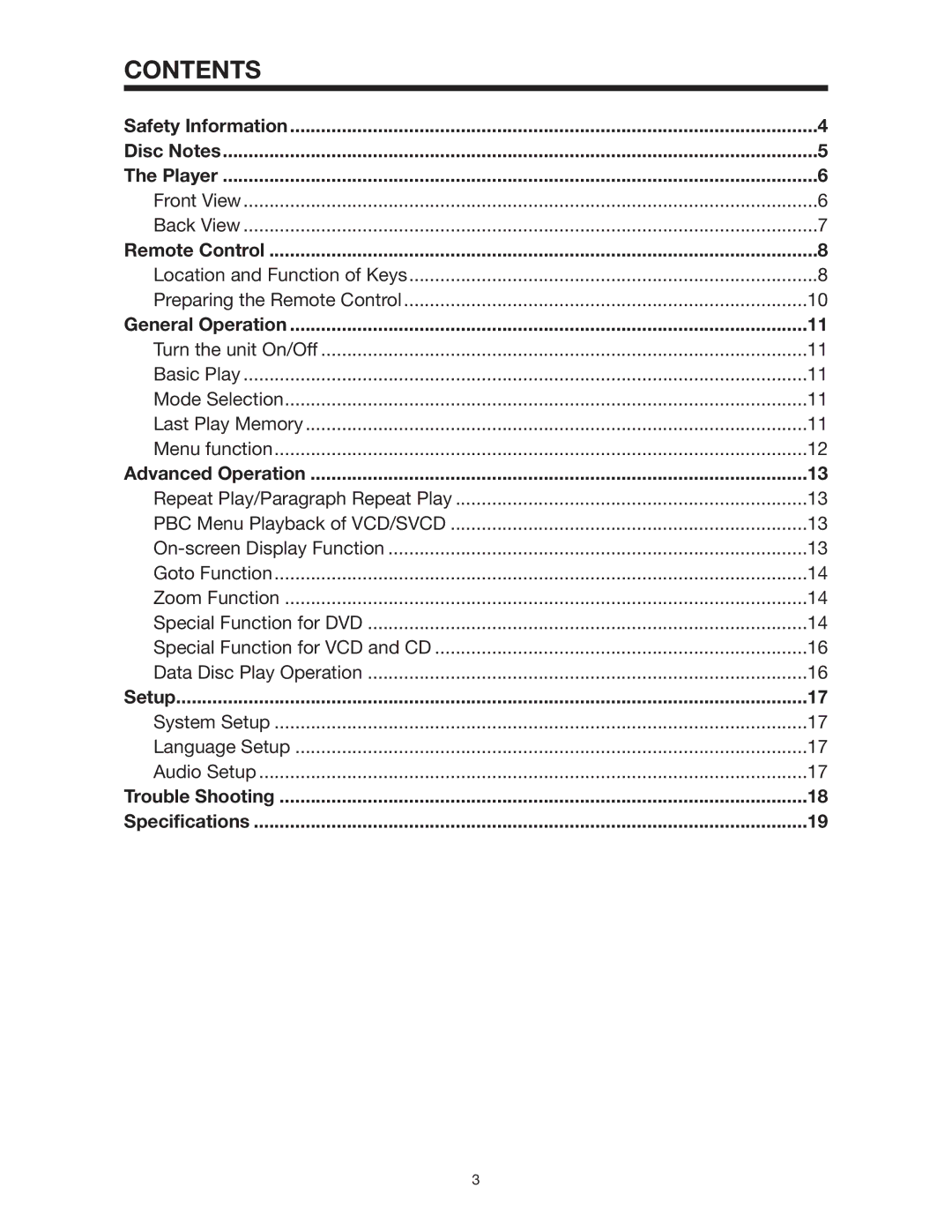 PYLE Audio PLD142 owner manual Contents 