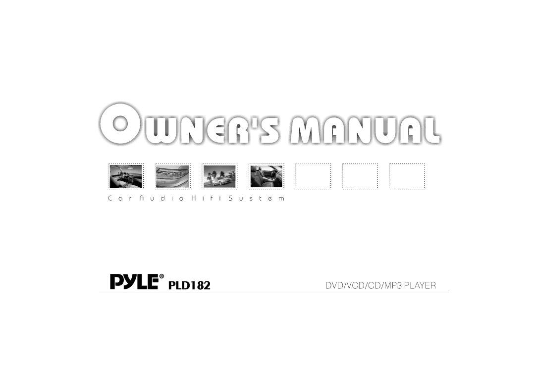 PYLE Audio PLD182 manual 