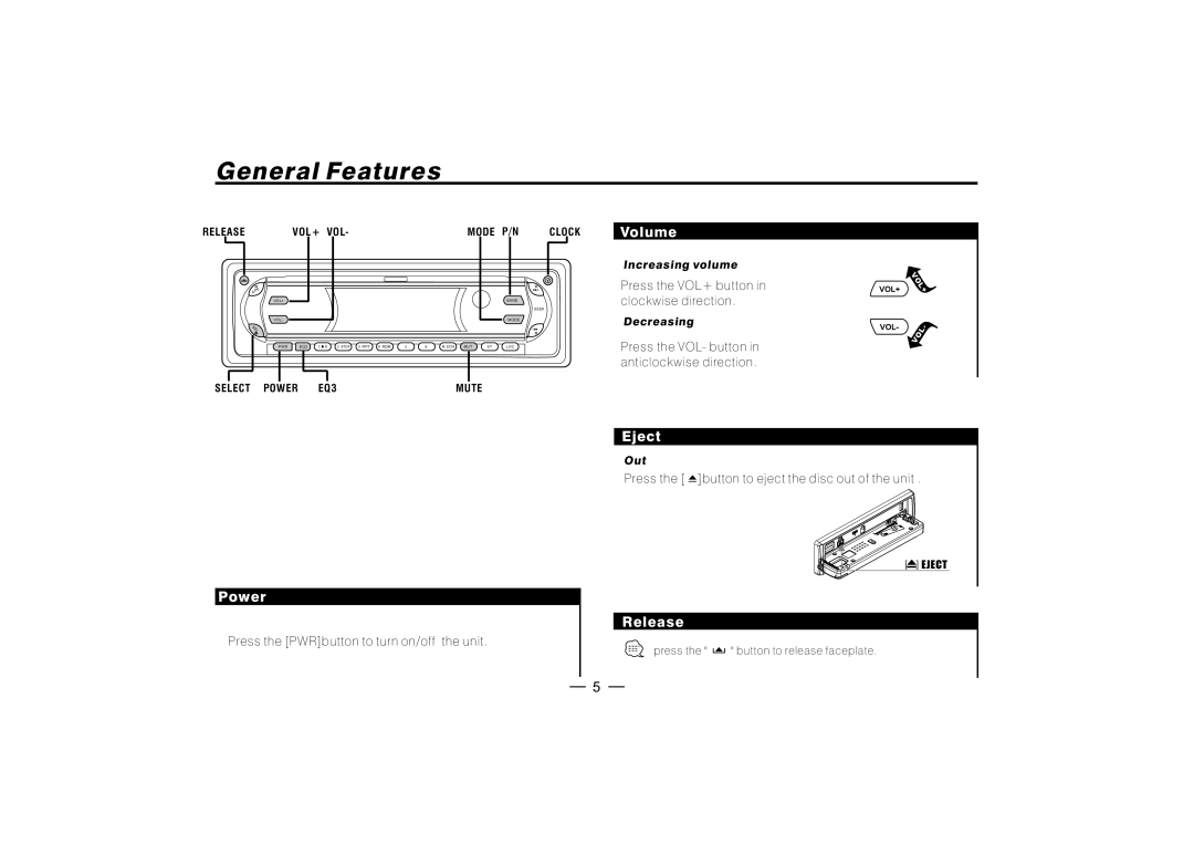 PYLE Audio PLD182 manual Vol+ 