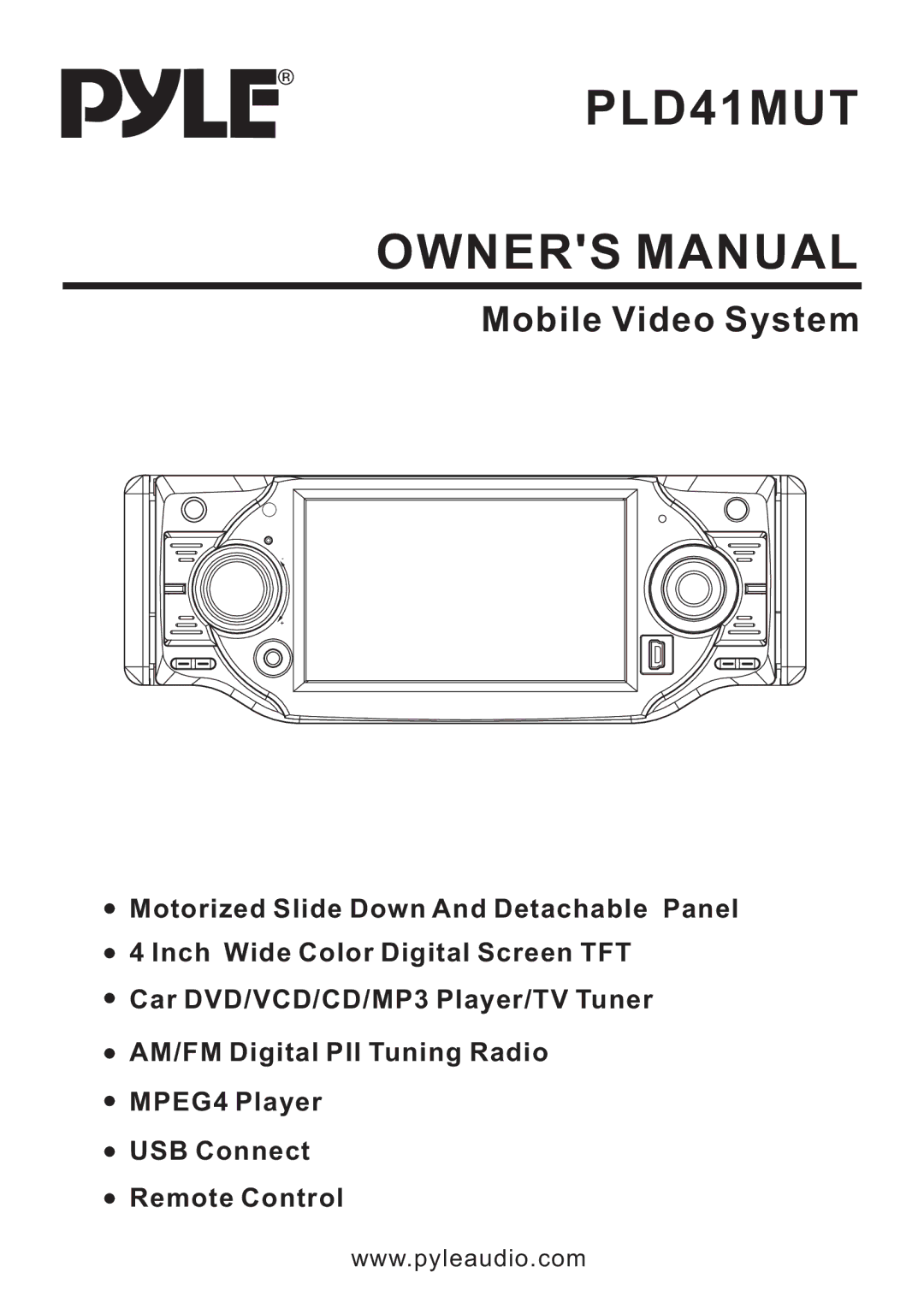 PYLE Audio PLD41MUT owner manual 