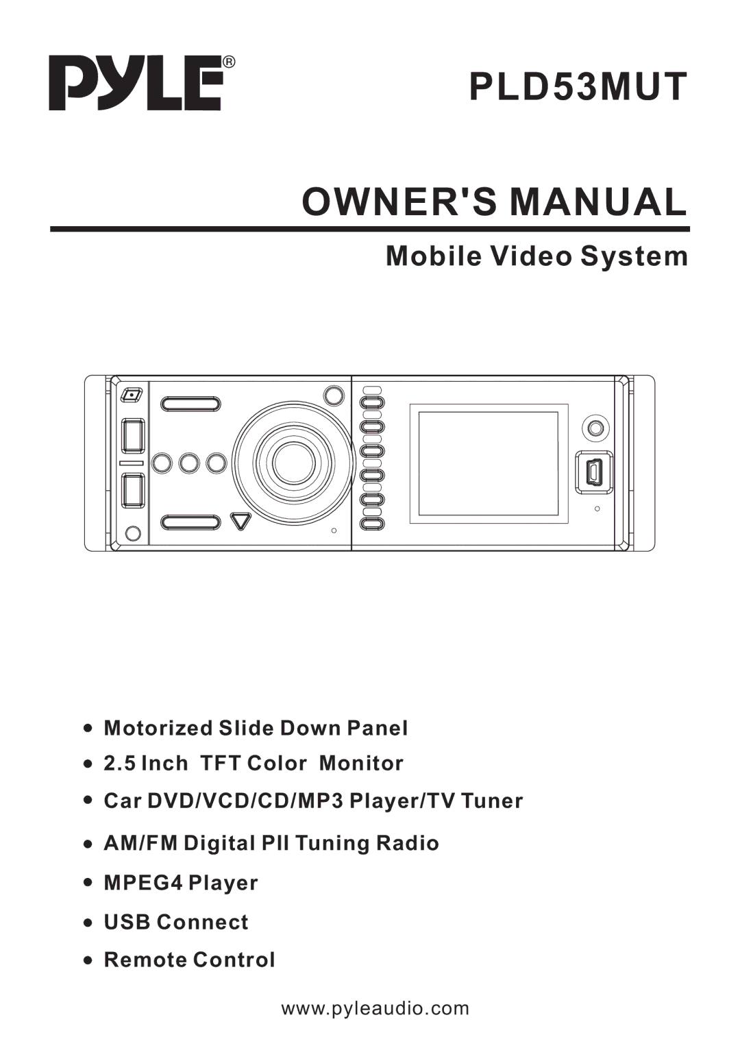 PYLE Audio PLD53MUT owner manual 