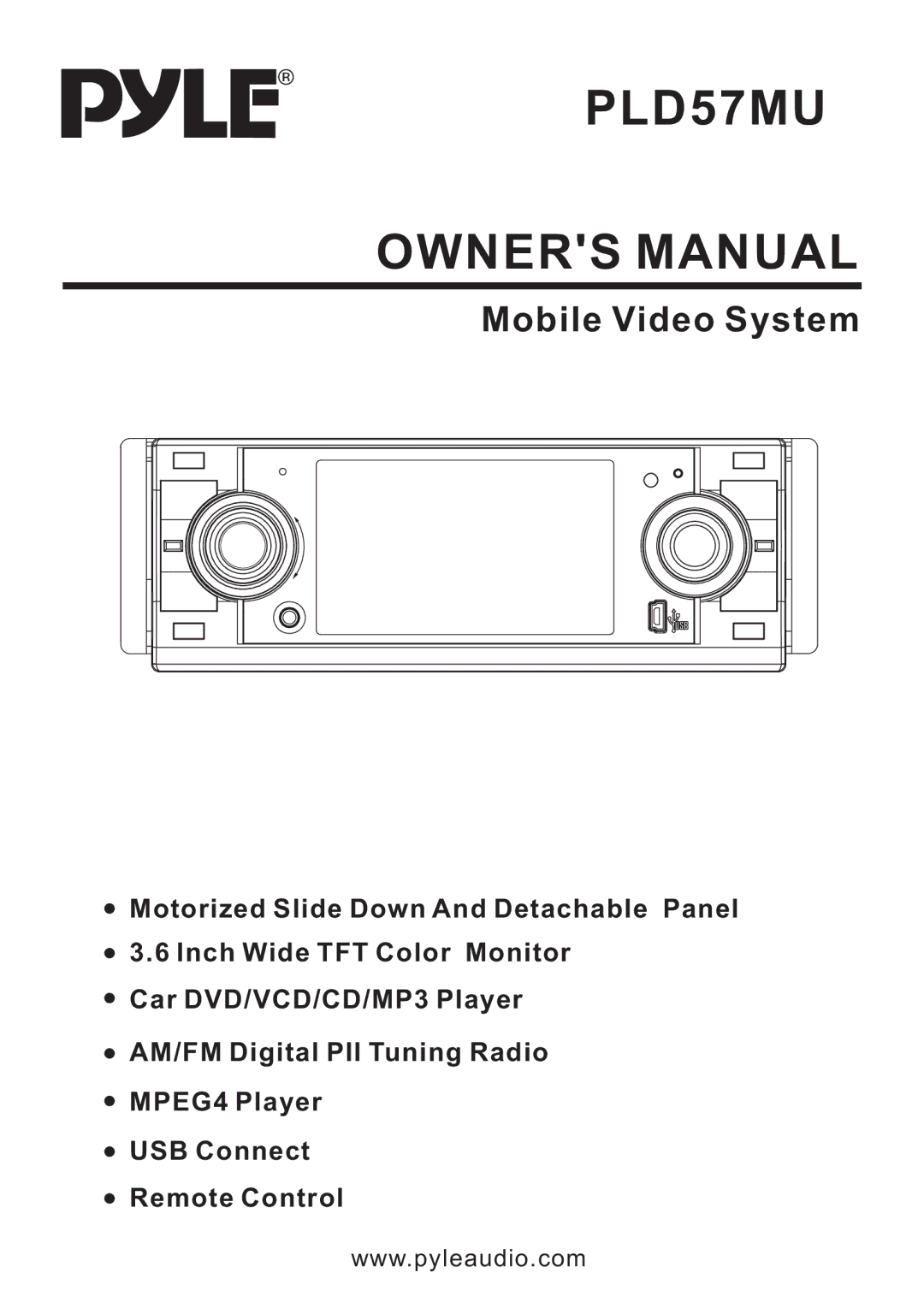 PYLE Audio PLD57MU owner manual 