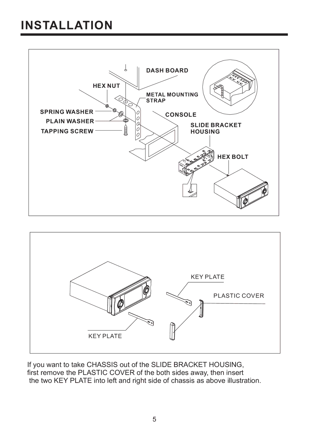 PYLE Audio PLD57MU owner manual Dash Board 