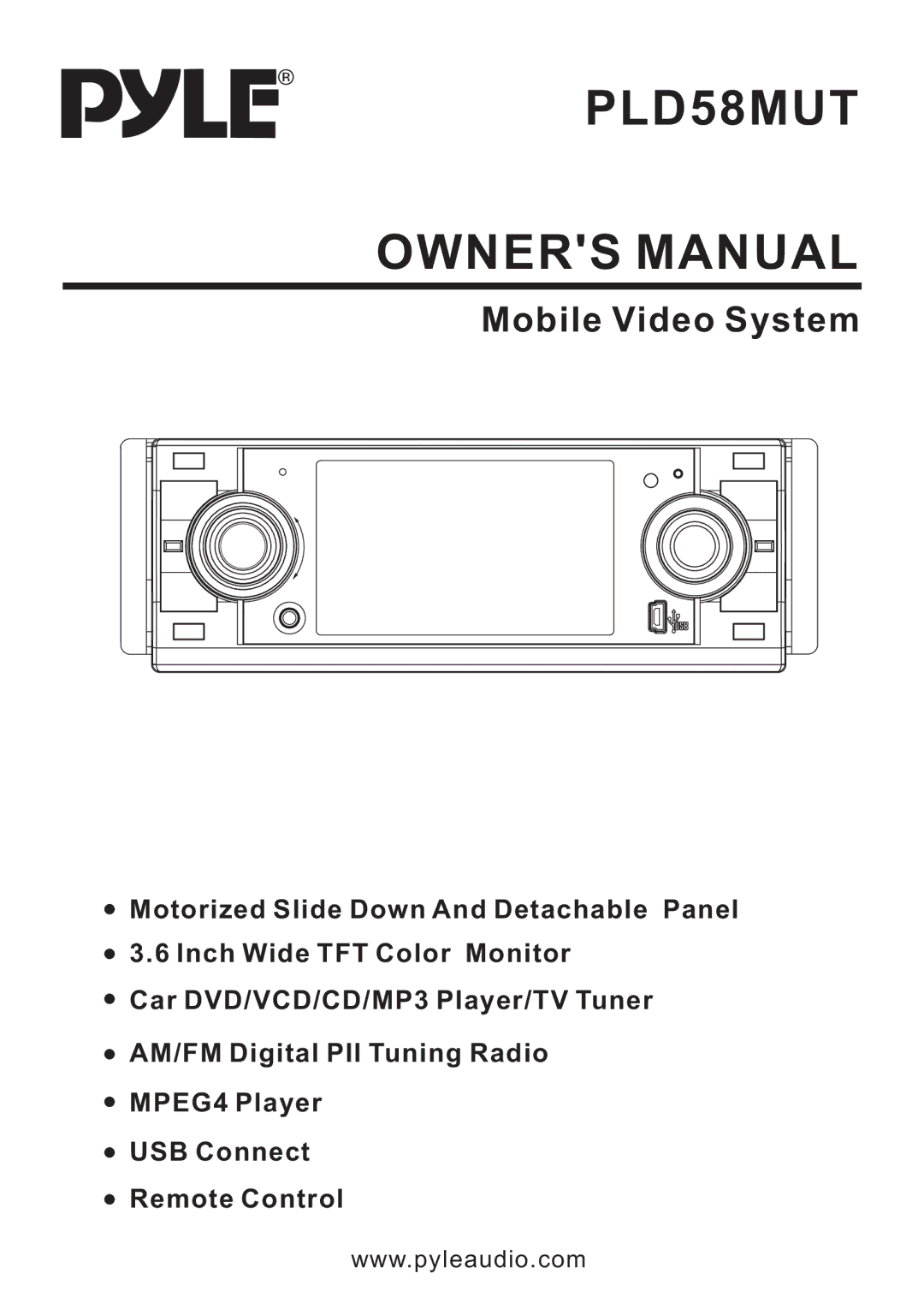 PYLE Audio PLD58MUT owner manual 